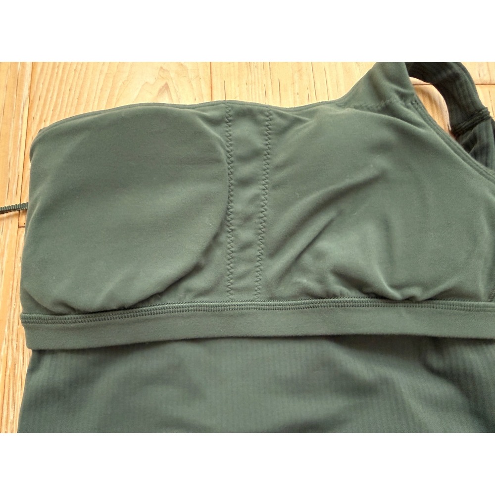 LULULEMON Women Ribbed One Shoulder Bra Tank Size 2 Athleisure Yoga Minimalist - Picture 7 of 7